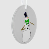 ein Schneemann Ornament (Vorderseite)