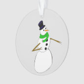ein Schneemann Ornament (Vorderseite)