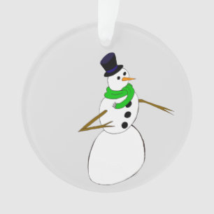 ein Schneemann Ornament