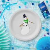 ein Schneemann Pappteller (Party)