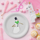 ein Schneemann Pappteller (Party)