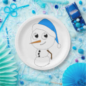 ein Schneemann Pappteller (Party)