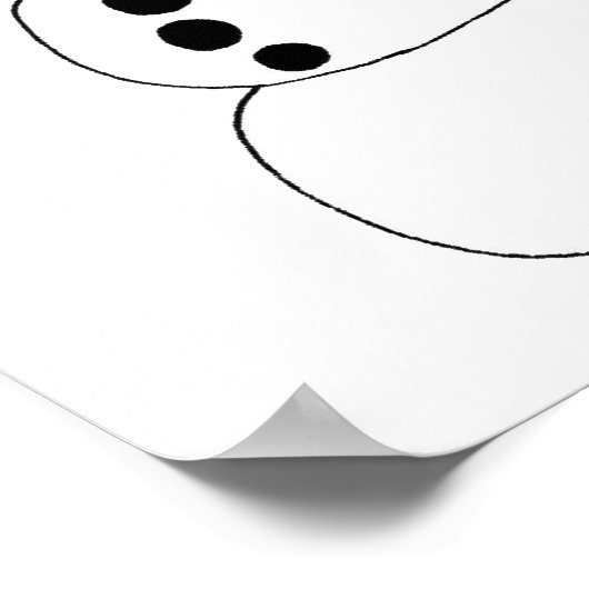 ein Schneemann Poster (Ecke)