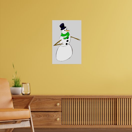 ein Schneemann Poster (Wohnzimmer 2)