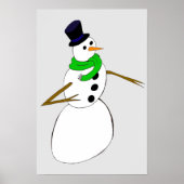 ein Schneemann Poster (Vorne)