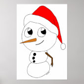 ein Schneemann Poster (Vorne)