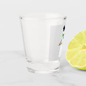 ein Schneemann Schnapsglas (Links)