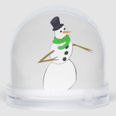 ein Schneemann Schneekugeln (Rückseite)