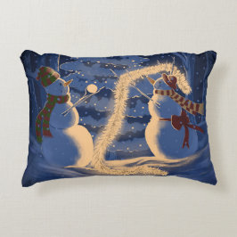 Ein Schneemann-Weihnachten Dekokissen