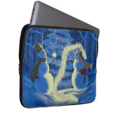 Ein Schneemann-Weihnachten Laptopschutzhülle (Vorne Rechts)