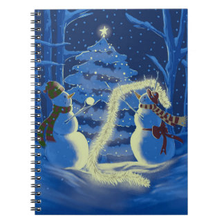Ein Schneemann-Weihnachten Notizblock