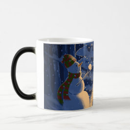 Ein Schneemann-Weihnachten Verwandlungstasse