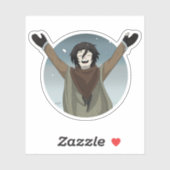 Ein Schneetag Aufkleber (Blatt)