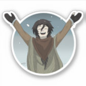 Ein Schneetag Aufkleber (Vorderseite)