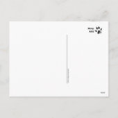 Ein SCHNEETAG Chow Urlaub Postkarte (Rückseite)