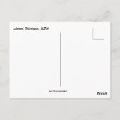 Ein Schneetag in Leland Michigan USA Postkarte (Rückseite)