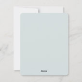 Ein Schneeweg im Kiefernwald Feiertagskarte (Rückseite)