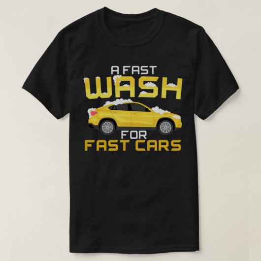 Ein schneller Wash für schnelles Auto-Wash-Auto im T-Shirt (Design vorne)