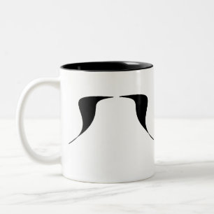 Ein Schnurrbart ein Tag Zweifarbige Tasse
