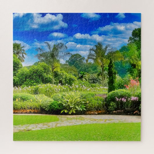 Ein schön gepflegter Garten Puzzle (Vertikal)