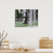 Ein schöner Brunnen in Alameda Mexico DF 2 Poster (Küche)