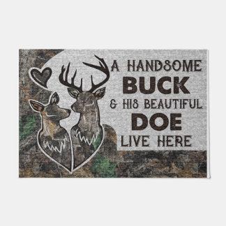Ein schöner Buck und seine wunderschöne Dose Fußmatte