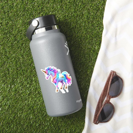 Ein schöner Einhornaufkleber 1 Aufkleber (HydroFlask Insitu)