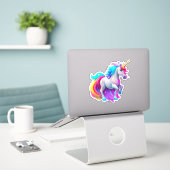 Ein schöner Einhornaufkleber 2 Aufkleber (Laptop auf Schreibtisch)
