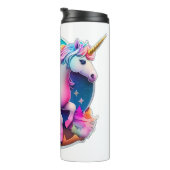 Ein schöner Einhornaufkleber Thermosbecher (Nach rechts gedreht)