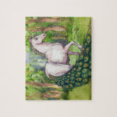 Ein schöner Einhornpfaug Puzzle (Vertikal)