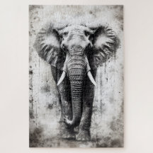 ein schöner Elefant als Rätsel