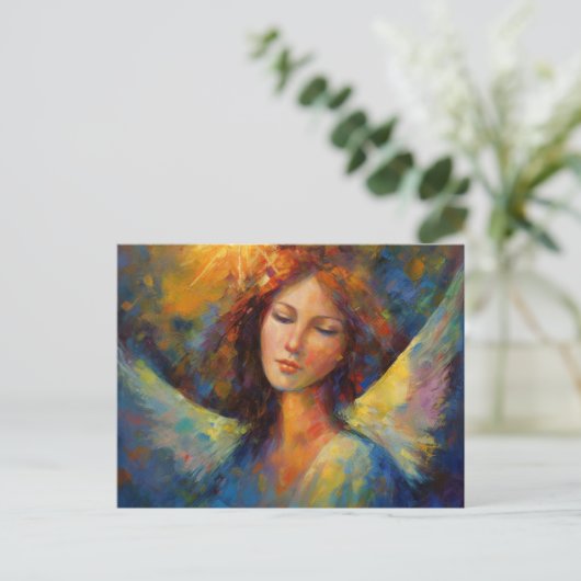 Ein schöner Engel Postkarte (Stehend Vorderseite)