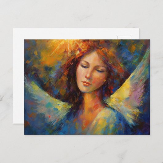 Ein schöner Engel Postkarte (Vorne/Hinten)