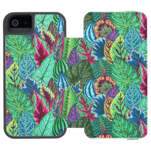 Ein schöner Fall von Philip Jacobs Fabric Coleus  Incipio Watson™ iPhone 5 Geldbörsen Hülle