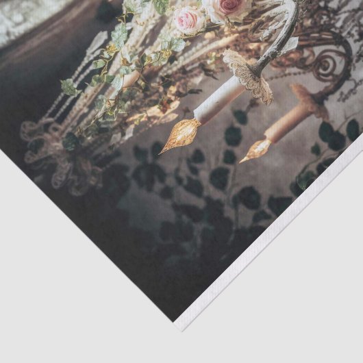 Ein schöner französischer Kronleuchter Seidenpapier (Ausschnitt)