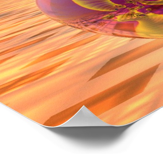 Ein schöner Herbstmorgen Poster (Ecke)