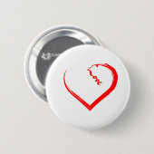 Ein schöner Herzknopf Button (Vorne & Hinten)