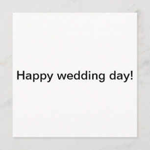 Ein schöner Hochzeitstag! Karte