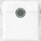 Ein schöner Hochzeitsticker Runder Aufkleber (Tasche)