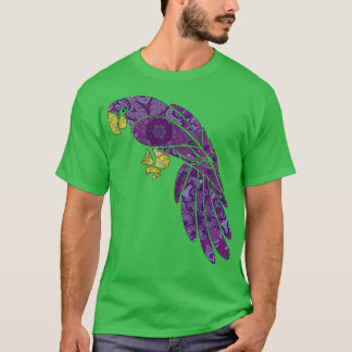 Ein schöner lila Papagei T-Shirt
