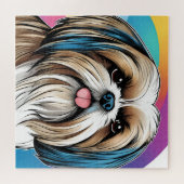 Ein schöner, lustiger Shih Tzu Puzzle (Horizontal)