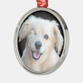 Ein schöner mit Augen Hund Ornament Aus Metall (Links)