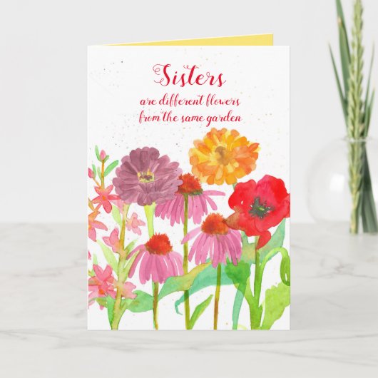 Ein schöner Mohnblumengarten Karte (Vorderseite)