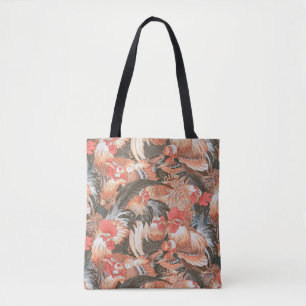 Ein schöner Philip Jacobs Fabric Roosters Tote Ba Tasche