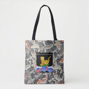 Ein schöner Philip Jacobs Fabric Snow Leopard Beut Tasche