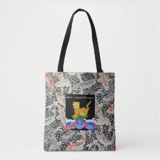 Ein schöner Philip Jacobs Fabric Snow Leopard Beut Tasche