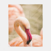 Ein schöner rosa Flamingo Fleecedecke (Vorderseite)
