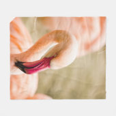 Ein schöner rosa Flamingo Fleecedecke (Vorderseite (Horizontal))