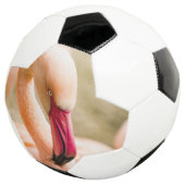 Ein schöner rosa Flamingo Fußball (Dreiviertel)