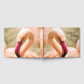 Ein schöner rosa Flamingo Gästebuch (Voll)